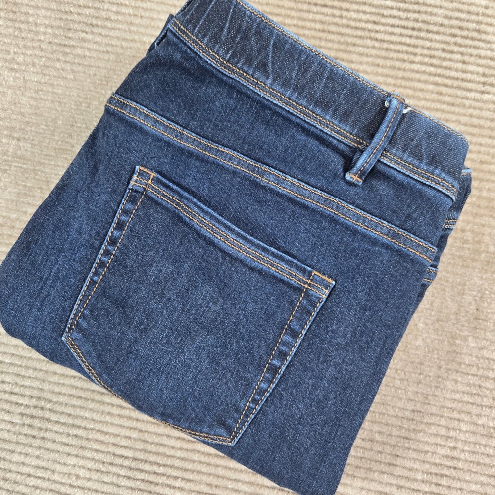 J. Jill Women 16R Dark Wash High Rise Straight Leg Denim Jeans